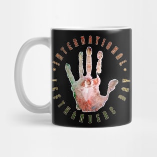 International Lefthanders Day Hand Print Mug